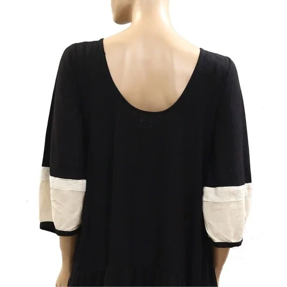 Free People Free Est Manda Midi Dress Colorblock Striped Printed S NEW 285159 - Picture 8 of 9